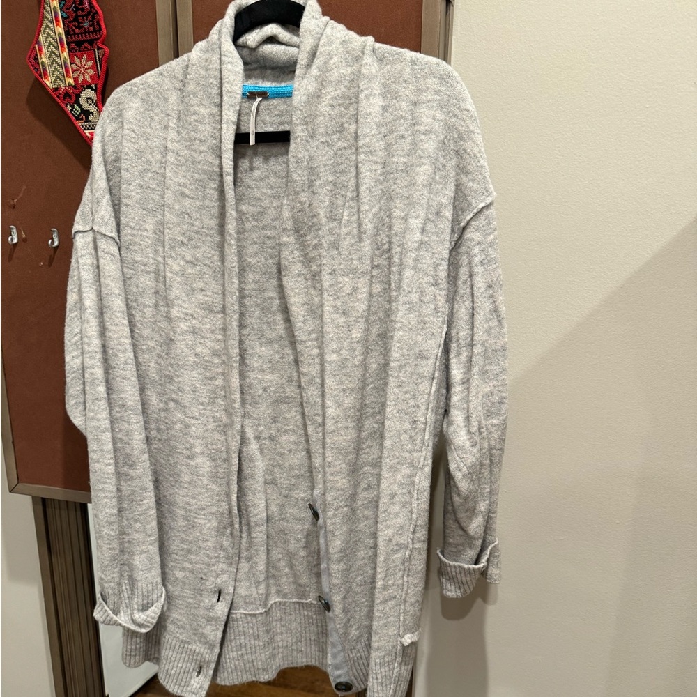 Free people warm gray cardigan